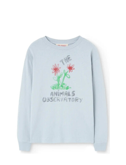 THE ANIMALS OBSERVATORY Flowers Blue Dof Lonf Sleeve T Shirt Blå 6 Y