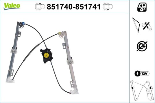 Vindusheis VALEO 851740 Vindusheis VALEO 851740