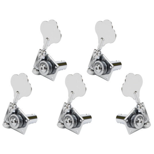 Graph Tech Prb-5411-C0 Ratio Bass Machine Heads 4 + 1 - Chrome