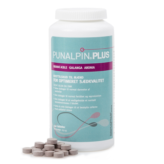 PunalpinÂ® PLUS (540 tabletter / 3 mnd.) Granateple, galanga, aronia, sink, selen
