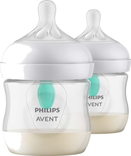 Philips Avent Natural Response Tåteflaske 125ml med AirFree-ventil 2pk Philips Avent Natural Response Tåteflaske 125ml med AirFree-ventil 2pk