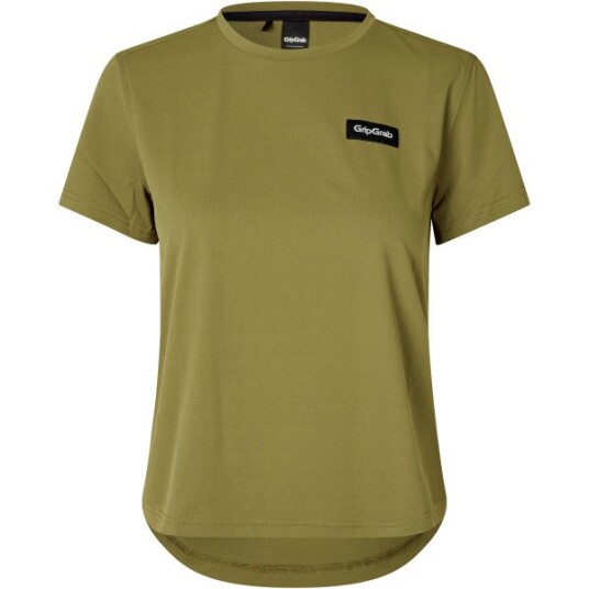 GripGrab Flow Teknisk T shirt Dame Olivengrønn GripGrab Flow Teknisk T shirt Dame Olivengrønn