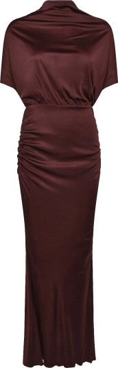 Ahlvar Gallery Miya Jersey Dress BURGUNDY L