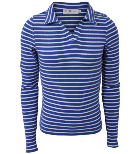 Hound Genser Rib Striped Blå/Hvit 10 år 140 Genser