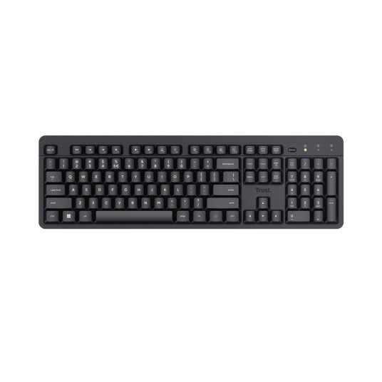 Trust Ody II Trådløst Tastatur Full Size Nordisk Sort Trust Ody II Trådløst Tastatur Full Size Nordisk Sort