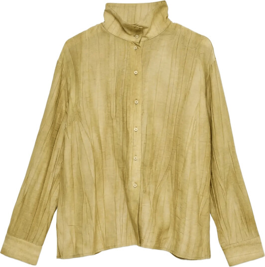 Vero Moda Awjagtvej Ls High Neck Shirt Vip Gold XS