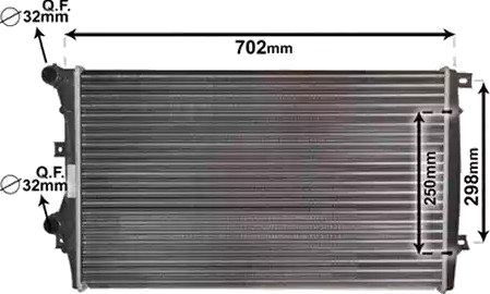 VAN WEZEL 58012206 Radiator motorkjøling