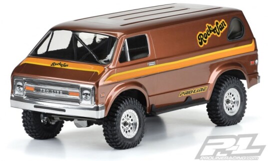 Pro-Line 355200 70's Rock Van Clear Body for 313mm WB Crawlers