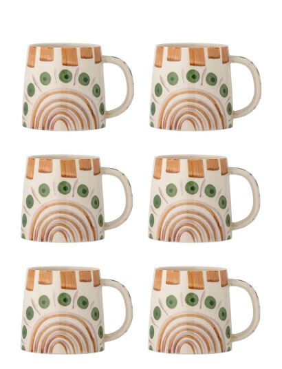 Bloomingville Shama Mug - Multi/patterned - 51.5 CL Bloomingville Shama Mug - Multi/patterned - 51.5 CL
