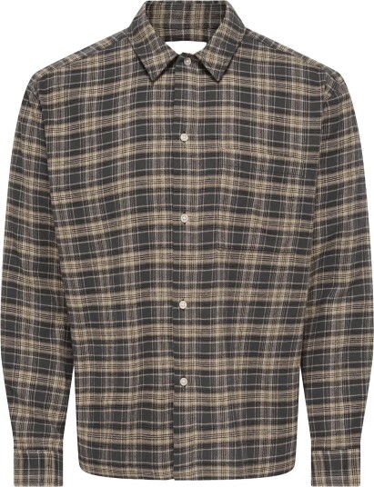 ONLY & SONS Onshale Flannel Check Shirt Rlx Fit GREY PINSTRIPE S