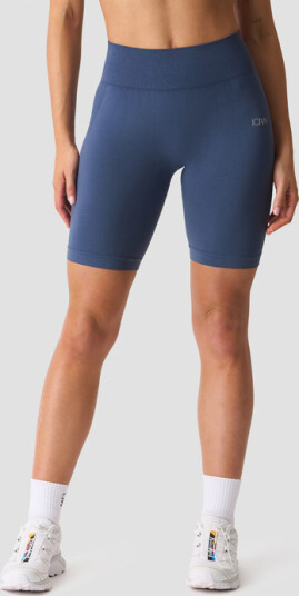 Smooth Seamless Biker Shorts Blå Blå Large