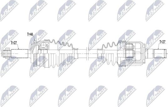 NTY NPW HY 660 Drivaksel
