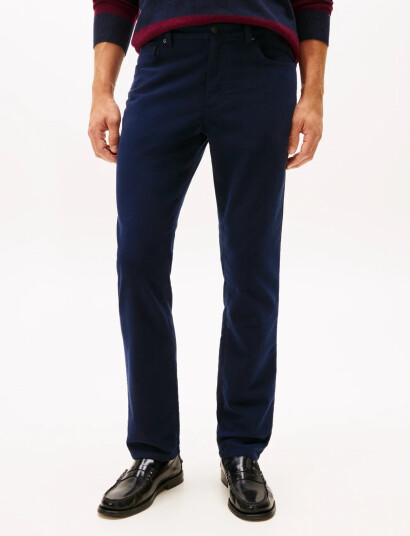 Tommy Hilfiger Denton 5Pkt Moleskin   Navy   32 x 34