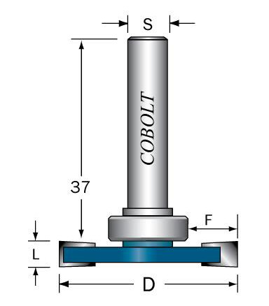 Cobolt 213 8009 Skivenotfres L=8 F=9 D=36 Maskintilbehør & forbruk