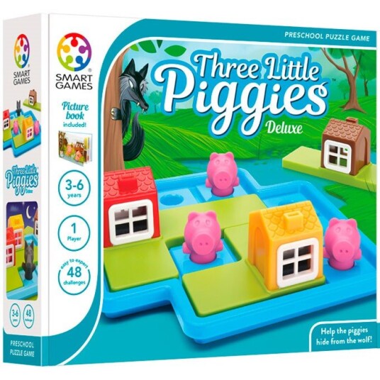 SmartGames De tre små griser Logikkspill for Barn 1-99 år SmartGames De tre små griser Logikkspill for Barn 1-99 år