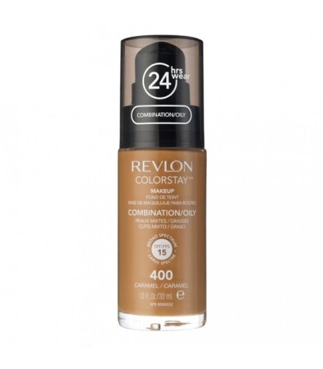 Revlon Colorstay 400 Caramel Foundation for Kombinert/Fet Hud med SPF 15 - 30ml
