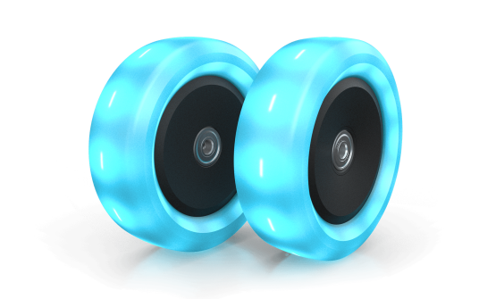BERG Nexo Wheels 120x40mm Lights Blue BERG Nexo Wheels 120x40mm Lights Blue