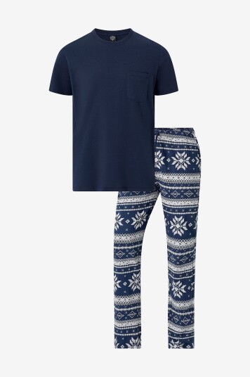 Ellos Collection Pyjamas Melker Blå Ellos Collection Pyjamas Melker Blå