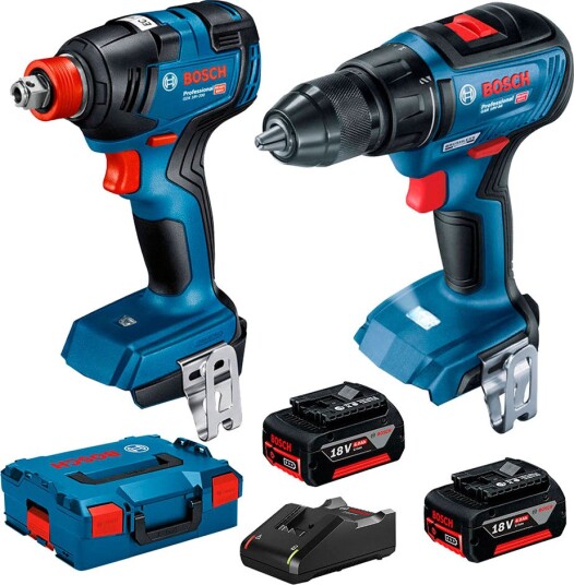Bosch Professional Verktøysett GSR 18V-50+GDX 18V-200 18v Med Batteri Og Lader