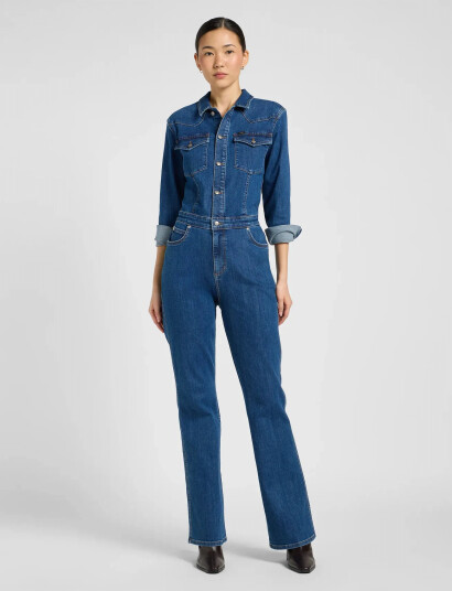 Lee Jeans Western Jumpsuit - Blue - M
