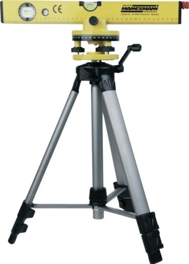 Brüder Mannesmann M81110 Laser Vaterpass Inkl. Stativ 40 Cm 30 M 0.5 Mm/M