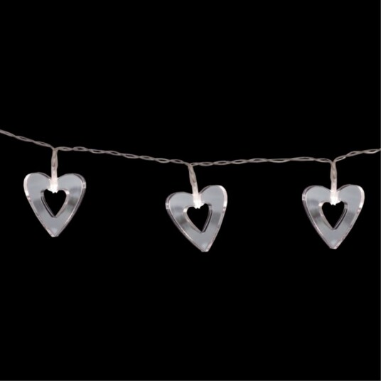 LED lyslenke MIRROLA / 10 LED / 1.6 M / BATTERI / TIMER LED lyslenke MIRROLA / 10 LED / 1.6 M / BATTERI / TIMER