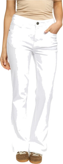 2 Biz Dame Jeans Hvit S,