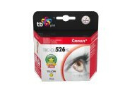 Tb - 10 Ml - Gul - Kompatibel - Blekkpatron (Alternativ For: Canon Cli-526Y) - For Canon Pixma Ip4950 Ix6550 Mg5350 Mg6150 Mg6250 Mg8150 Mg8250 Mx715 Mx885 Mx895