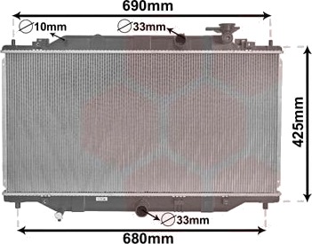 VAN WEZEL 27002269 Radiator motorkjøling VAN WEZEL 27002269 Radiator motorkjøling