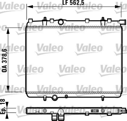 VALEO 732904 Radiator motorkjøling