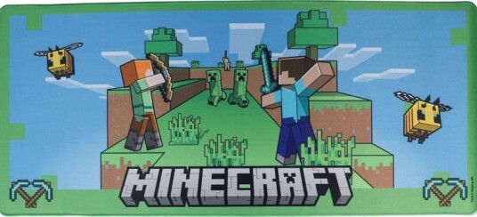 Stor Lisensiert Minecraft Skrivebordsmatte Musematte 80x35 cm Gaming Gadgets 68681