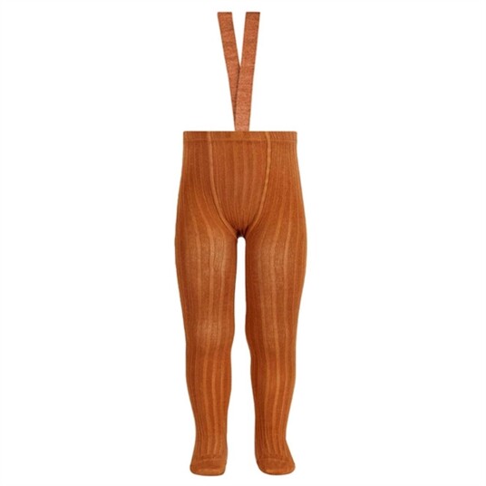 Cóndor Strømpebukser Rib Cinnamon 6-12 mdr/0
