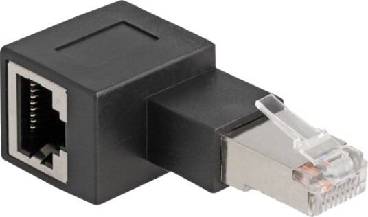 Delock Nettverksadapter Rj 45 Hunn Venstre Vinklet Til Rj 45 Hann Cat 6A