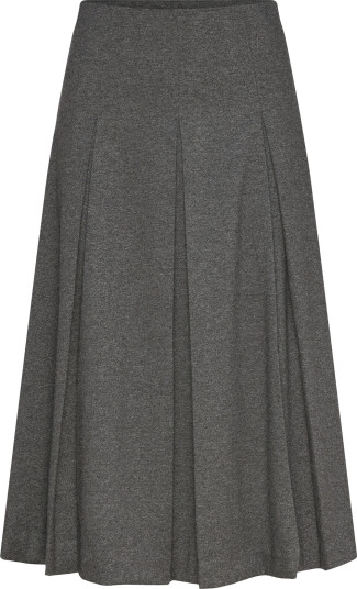Mango Pleated A-Line Skirt - Grey - XS
