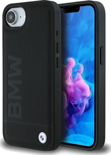 Bmw Skinn Hot Stamp-Deksel Til Iphone 16E - Sort