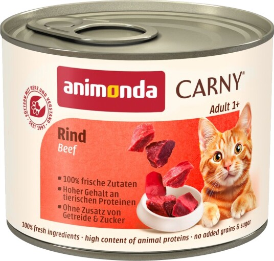 Animonda Carny Våtfôr Adult Okse 6 X 200 G