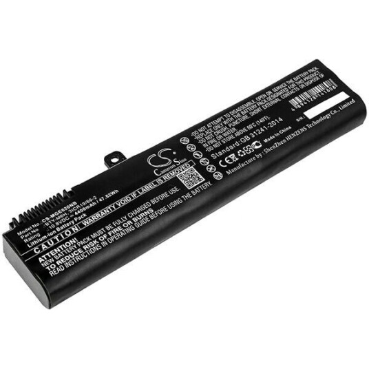 MSI GP62 6RF-215CN batteri (4400 mAh 10.8 V, Sort) MSI GP62 6RF-215CN batteri (4400 mAh 10.8 V, Sort)