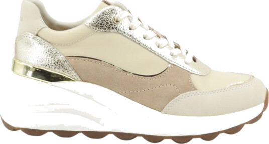 Geox Dame Sko Beige 38 EU,