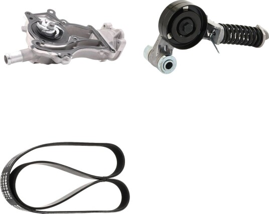Vannpumpe + kileremsett RIDEX 4172P0116 Vannpumpe + kileremsett RIDEX 4172P0116