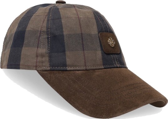 Gant Checked Waxed Cap Brown ONE SIZE