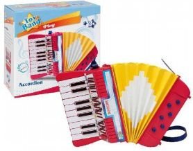 Bontempi 33 1780 Musikalsk Instrument Til Lek Og Moro Trekkspill 504 G Rød Hvit Gult Bontempi 33 1780 Musikalsk Instrument Til Lek Og Moro Trekkspill 504 G Rød Hvit Gult