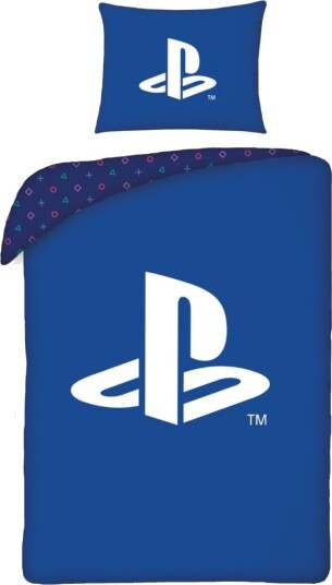 Playstation Blåt Sengetøj 100 Procent Bomuld