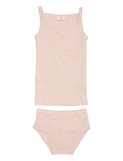 Copenhagen Colors Pointelle Heart Underwear Set Pink 116 Copenhagen Colors Pointelle Heart Underwear Set Pink 116