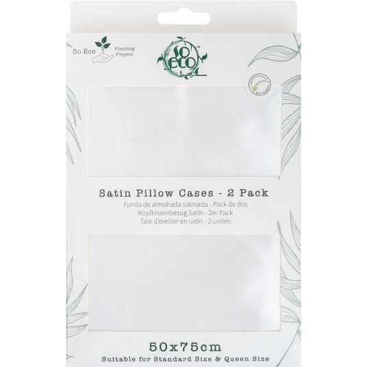 So Eco Satin Pillow Case 2pcs