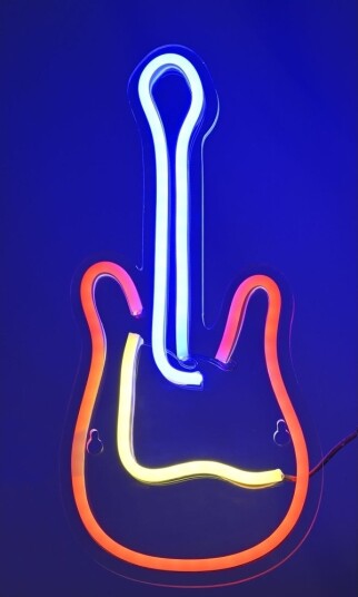 Activejet Neon Led Aje Neon Gitar Flerfarvet Activejet Neon Led Aje Neon Gitar Flerfarvet