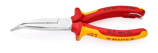 Knipex - Bent Nose Pliers - Isolert - 200 Mm Knipex - Bent Nose Pliers - Isolert - 200 Mm
