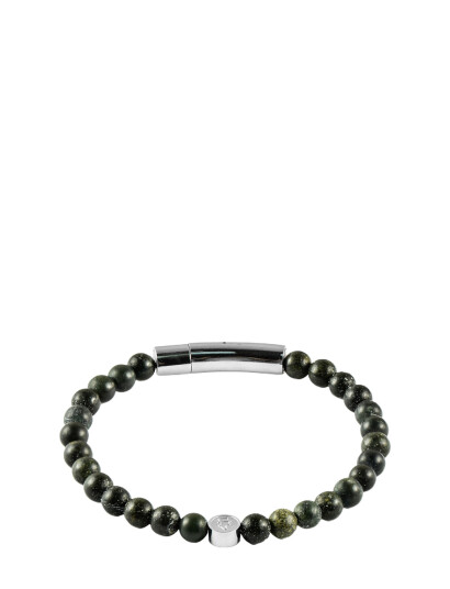 edd. Beads/Buckle Bracelet 6Mm Green 5 cm edd. Beads/Buckle Bracelet 6Mm Green 5 cm