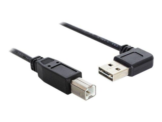 Delock USB Type B til USB Kabel 1 m - USB 2.0 Hankjønn, Svart