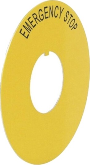 Baco Balwe16300 Betegnelsesskilt Ø 60 Mm Nødstopp Gul 1 Stk. Baco Balwe16300 Betegnelsesskilt Ø 60 Mm Nødstopp Gul 1 Stk.