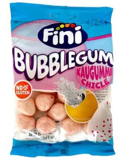 Fini Dino Eggs Bubblegum   Pose med Dinosauregg Tyggegummi 75 gram